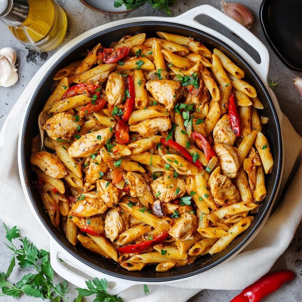 One Pot Cajun Chicken Pasta Easy Recipe