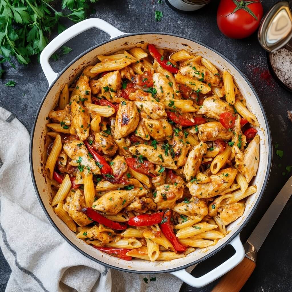 One Pot Cajun Chicken Pasta Recipe