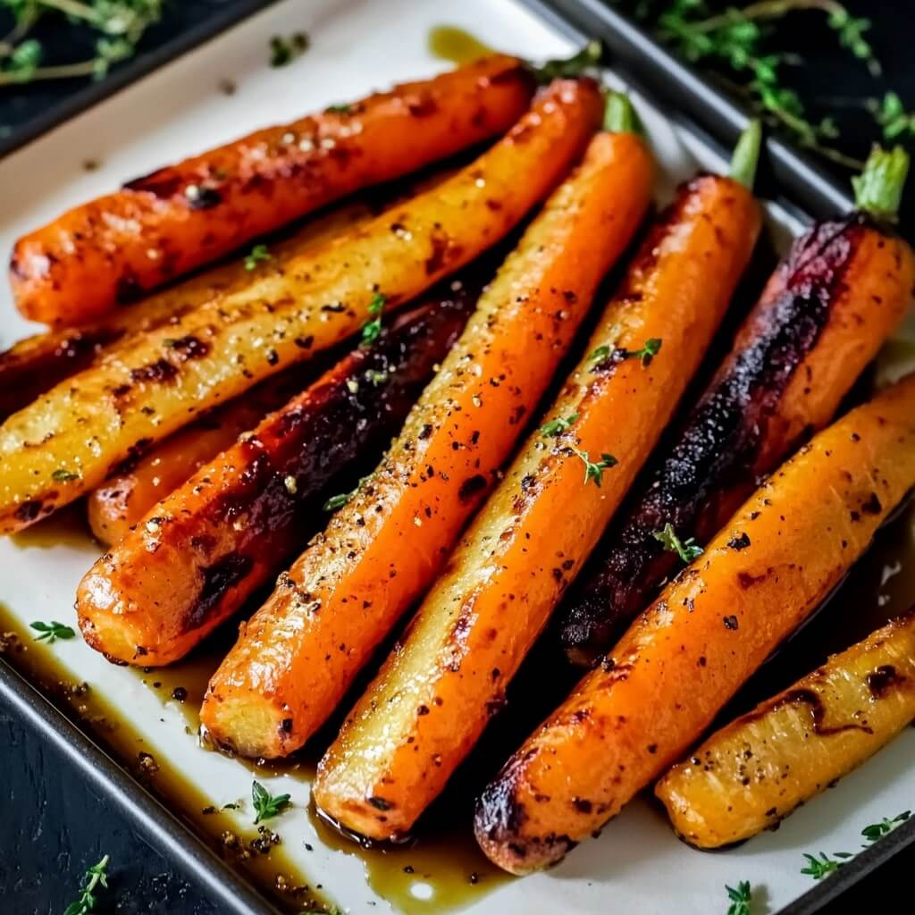 Air Fryer Carrots with Honey Balsamic