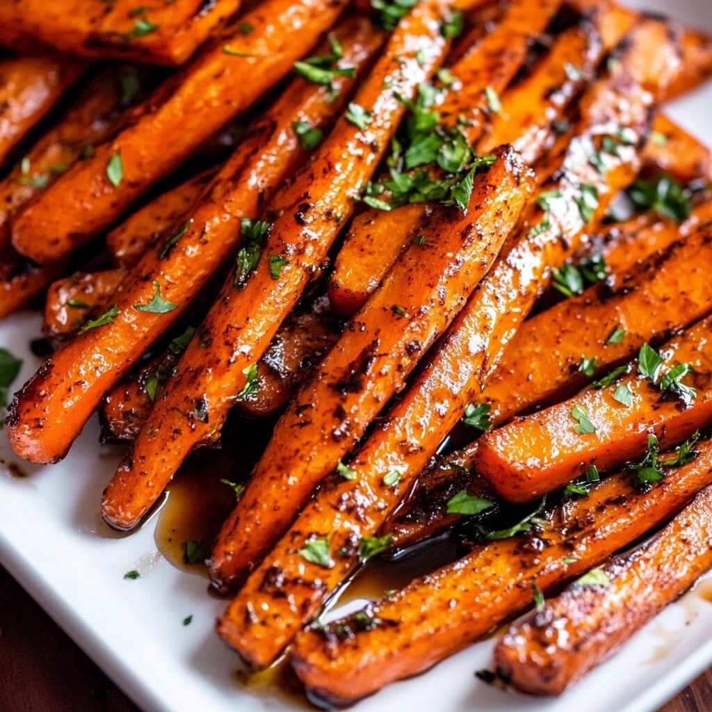 Air Fryer Roasted Carrots With Honey
