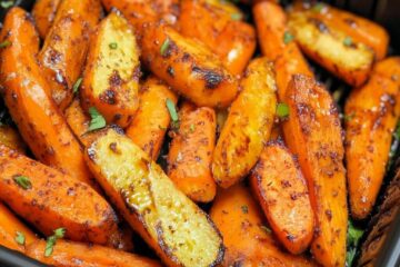 Balsamic Glazed Air Fryer Carrots