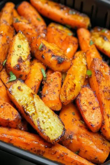 Balsamic Glazed Air Fryer Carrots