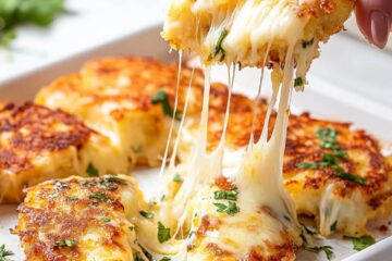 Cheesy Mashed Potato Pancakes Recipe