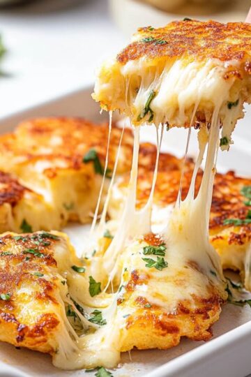 Cheesy Mashed Potato Pancakes Recipe