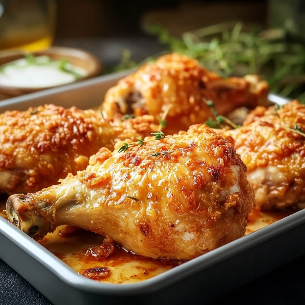 Crispy Cheddar Baked Chicken