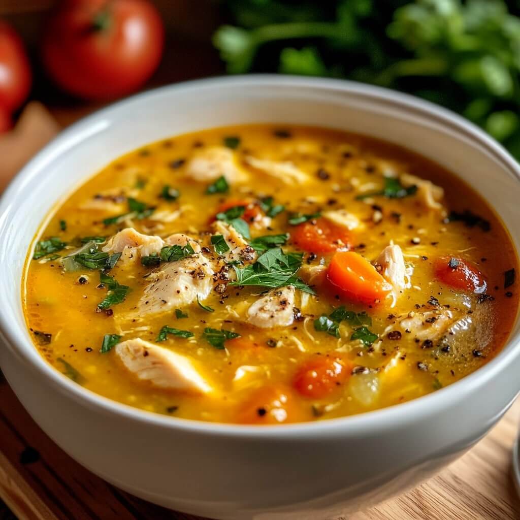 Crock Pot Tuscan Chicken Noodle Soup