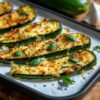 Delicious Cheesy Garlic Zucchini Steaks Recipe