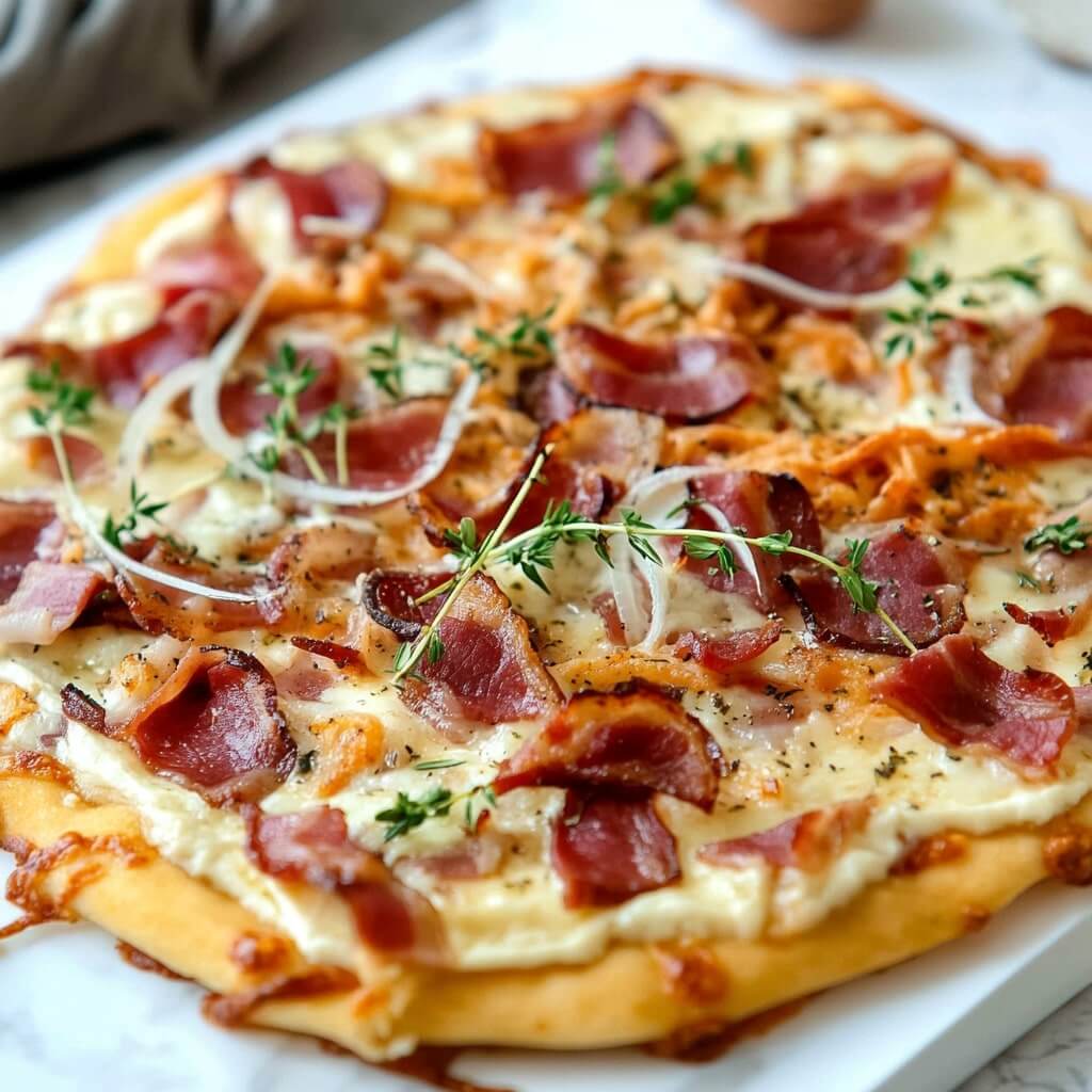 Easy Keto Bacon Pizza Recipe