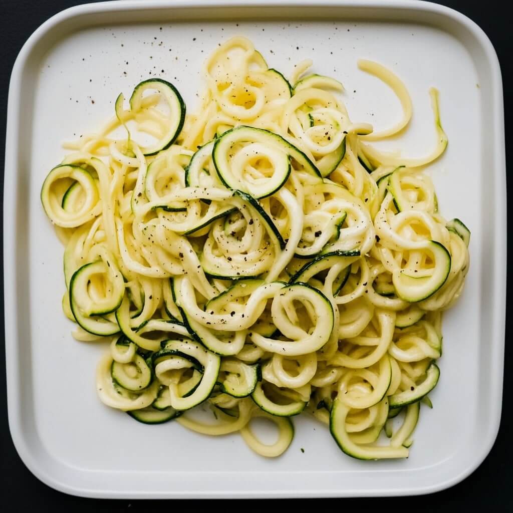 Easy creamy zucchini pasta
