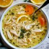 Greek Chicken Soup With Lemon and Orzo