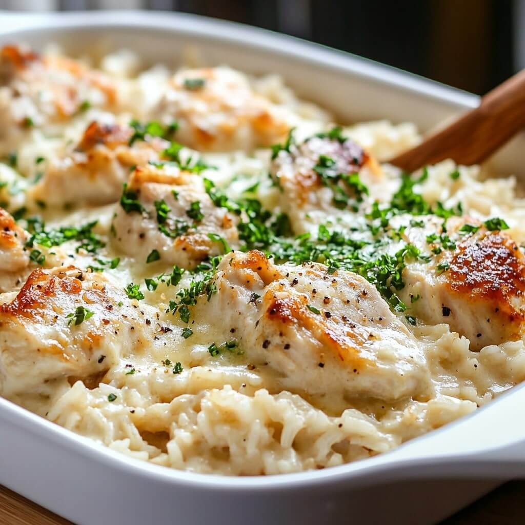 Instant Pot Creamy Parmesan Chicken and Rice