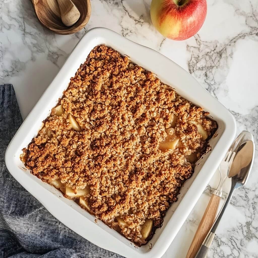 Keto Apple Crisp - with REAL Apples!