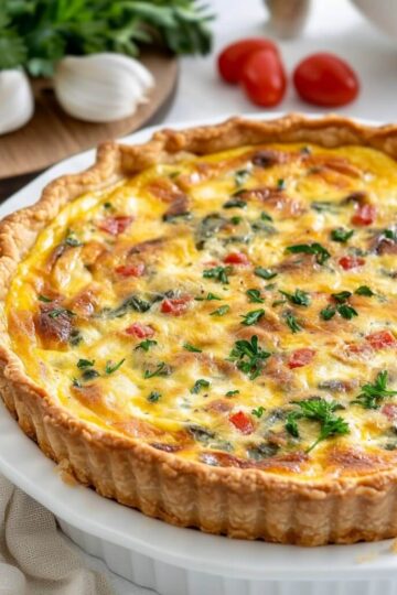 Keto Crustless Quiche Lorraine