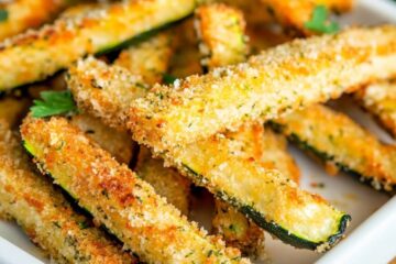 Keto Parmesan Crusted Zucchini Fries