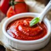 Keto ketchup from fresh tomatoes