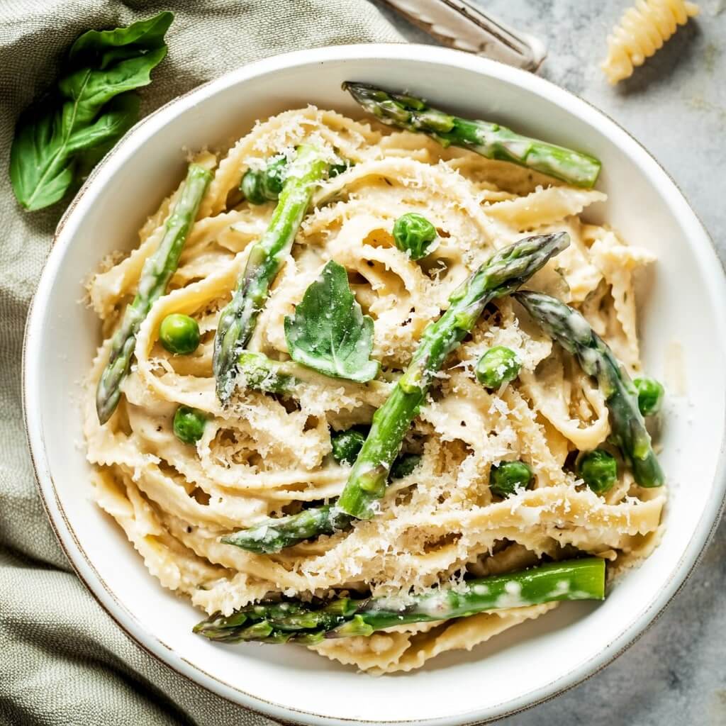 Salmon Asparagus Pasta Recipe