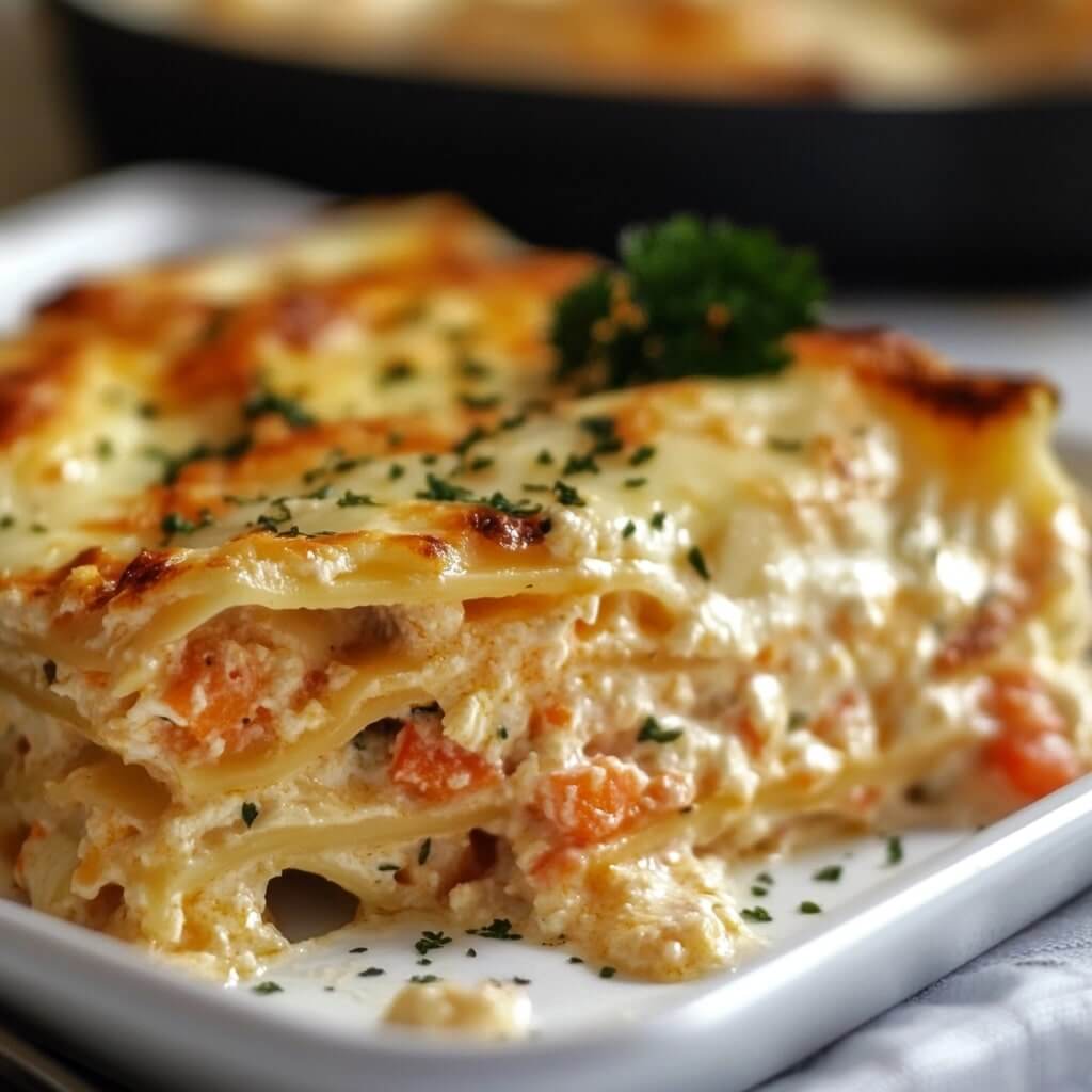 Seafood Lasagna Recipe With Alfredo Sauce