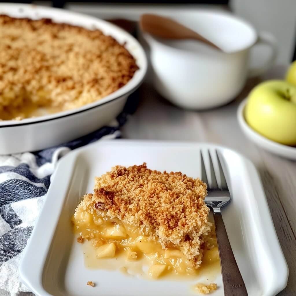 Simple keto apple crumble recipe