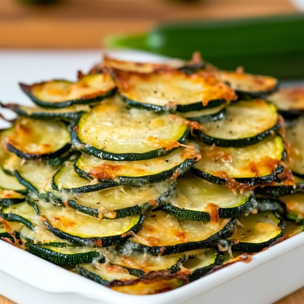 Simple zucchini parmesan bake