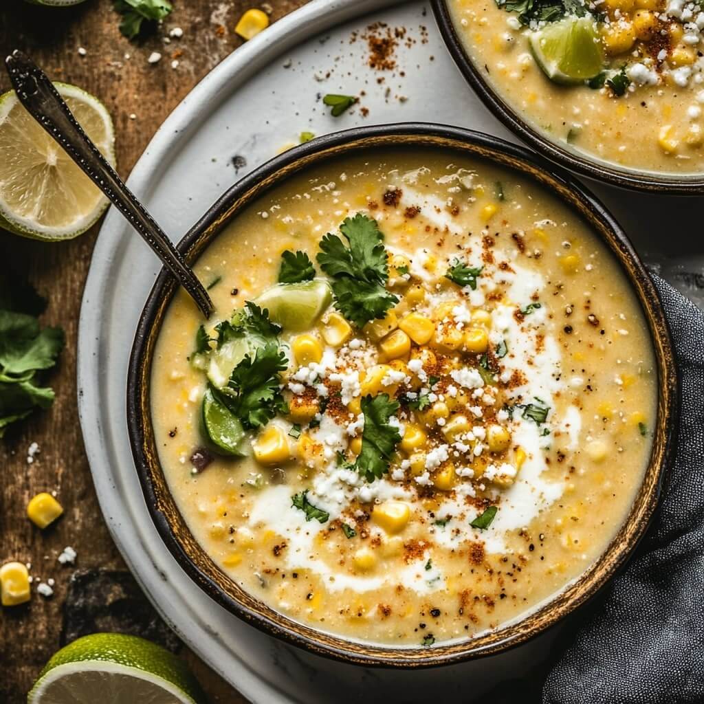 Slow Cooker Mexican Street Corn Soup