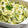 Spinach Parmesan Zucchini Noodles