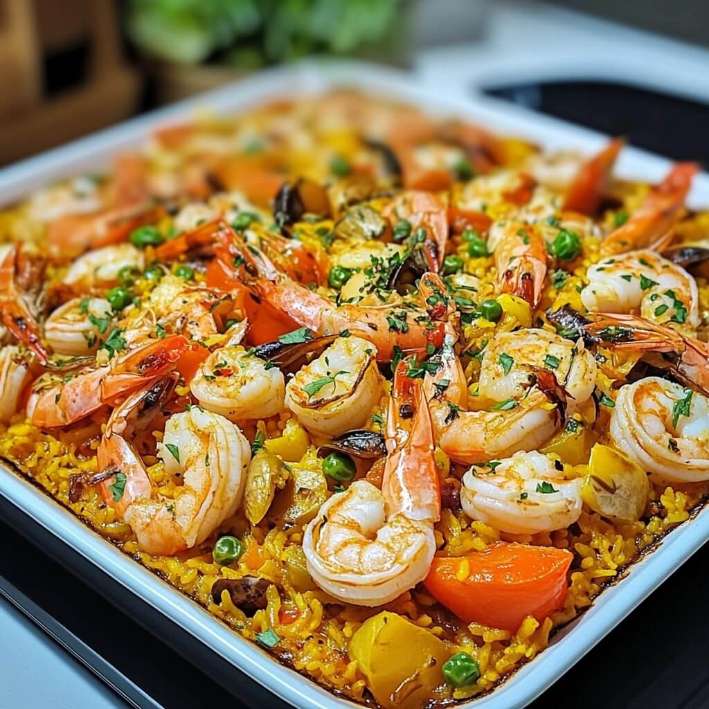 Traditional Spanish Paella Recipe Seafood