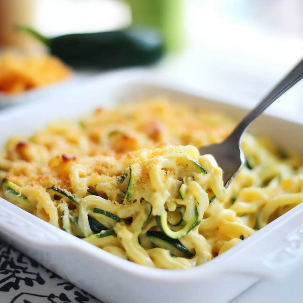 Zucchini Noodles in Creamy Tomato Sauce