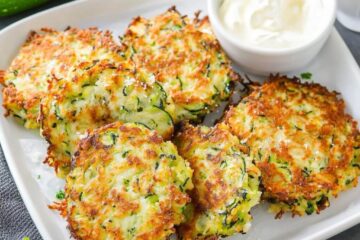 Zucchini-Parmesan Cheese Fritters Recipe