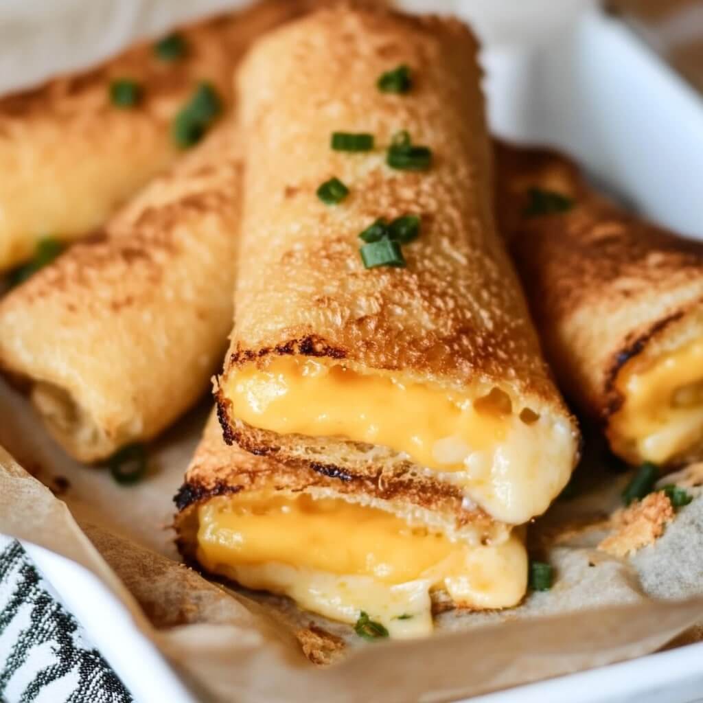 Air Fryer Grilled Cheese Roll Ups for Dipping