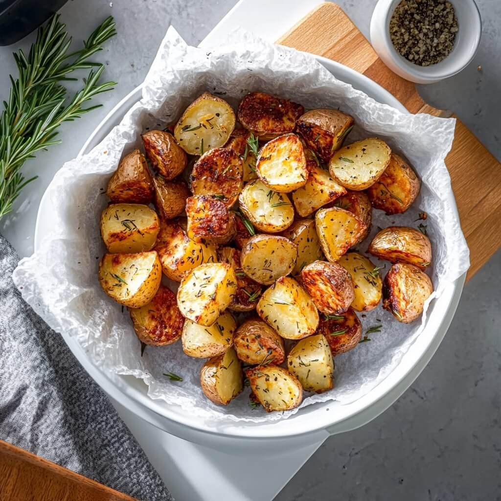 Air Fryer Potatoes With Rosemary