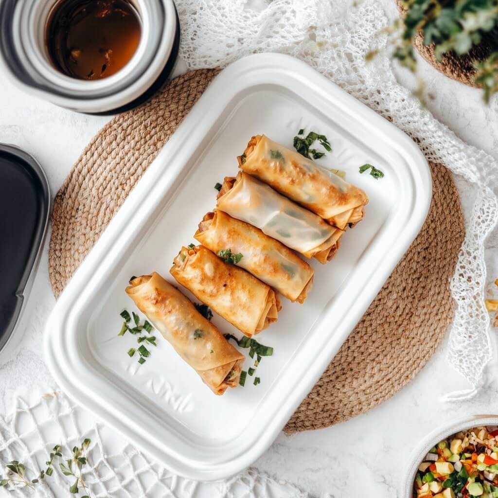 Air Fryer Spring Rolls with a Twist