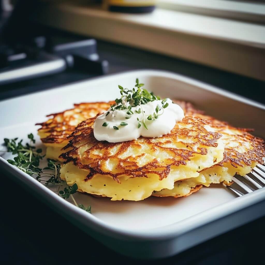 Air fryer German potato pancakes