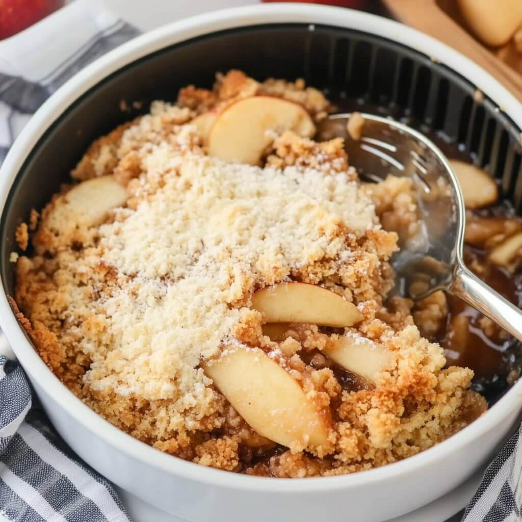Air fryer apple crisp cozy healthy