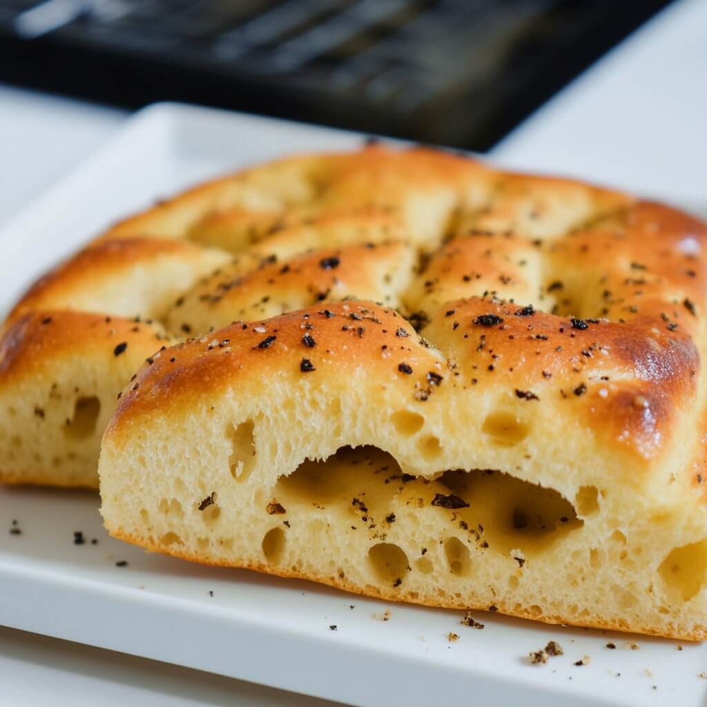 Air fryer focaccia bread recipe