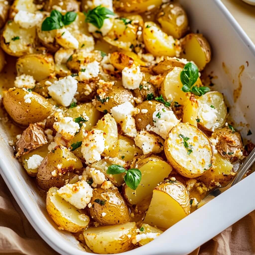 Baked Feta Mashed Potatoes