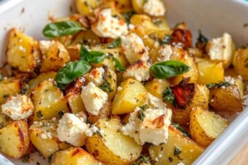 Easy Baked Feta Potatoes Recipe