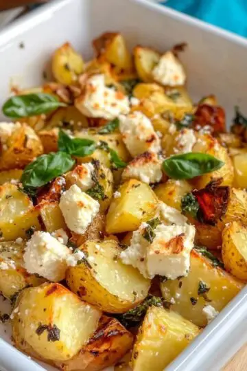 Easy Baked Feta Potatoes Recipe