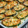 Baked Parmesan Garlic Zucchini Chips