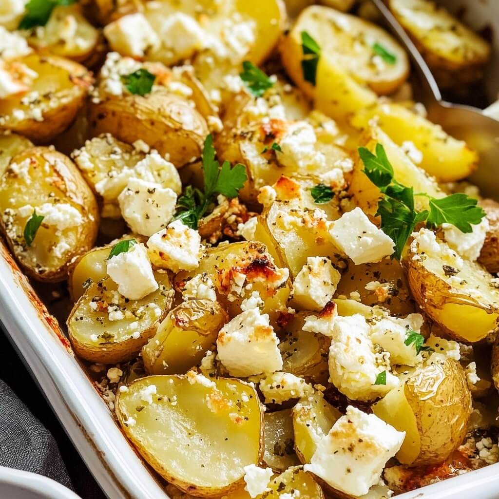 Baked Feta Potatoes Recipe 