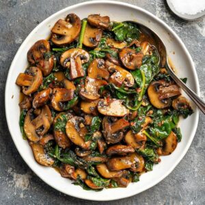 Best Sauteed Spinach and Mushrooms
