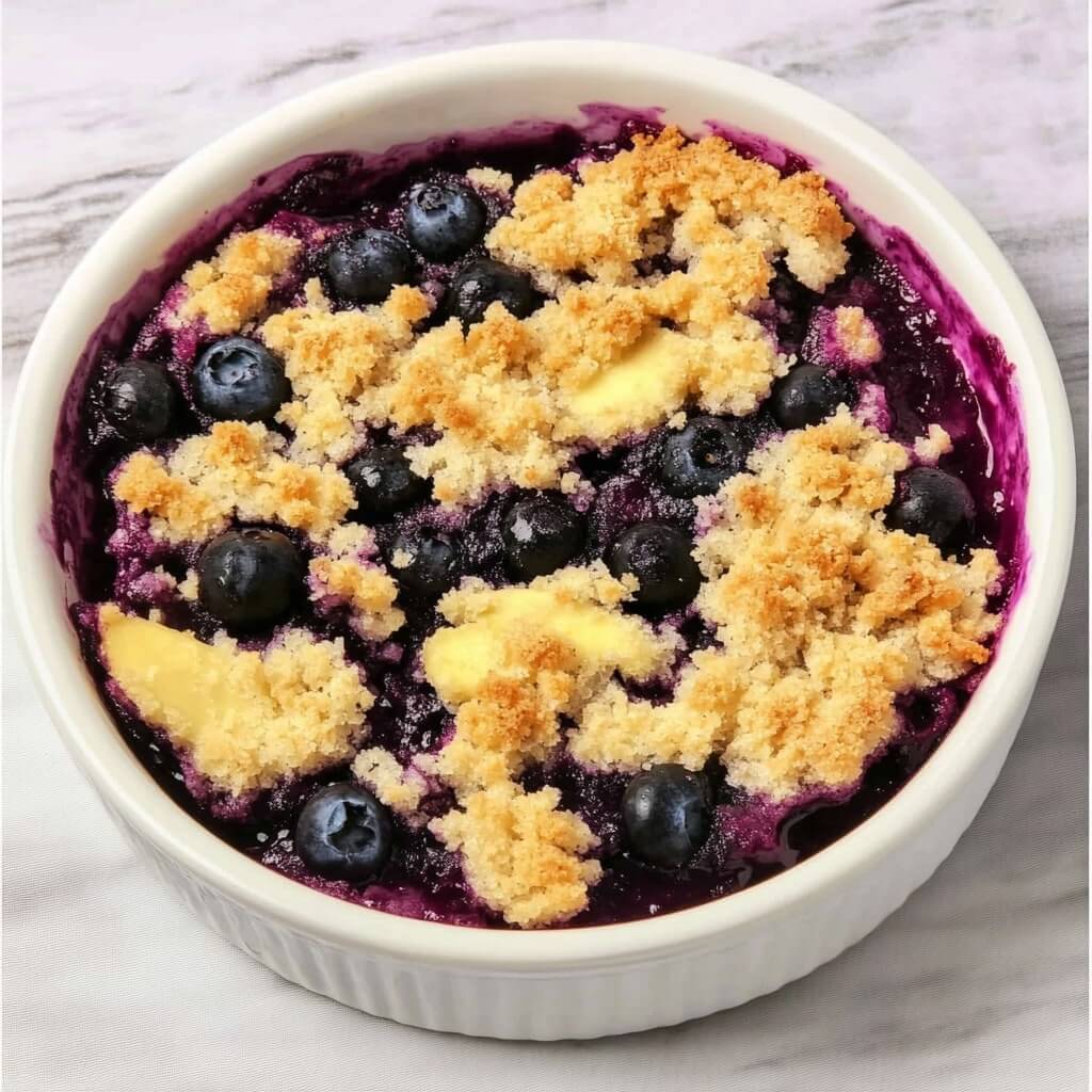 Best air fryer blueberry crumble
