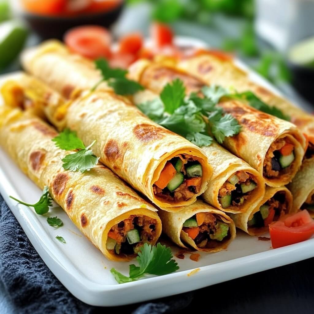 Black Bean Taquitos (Vegan, Gluten-Free and Easy!)