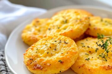 Cheesy Keto Garlic Bread - Healthy Recipes