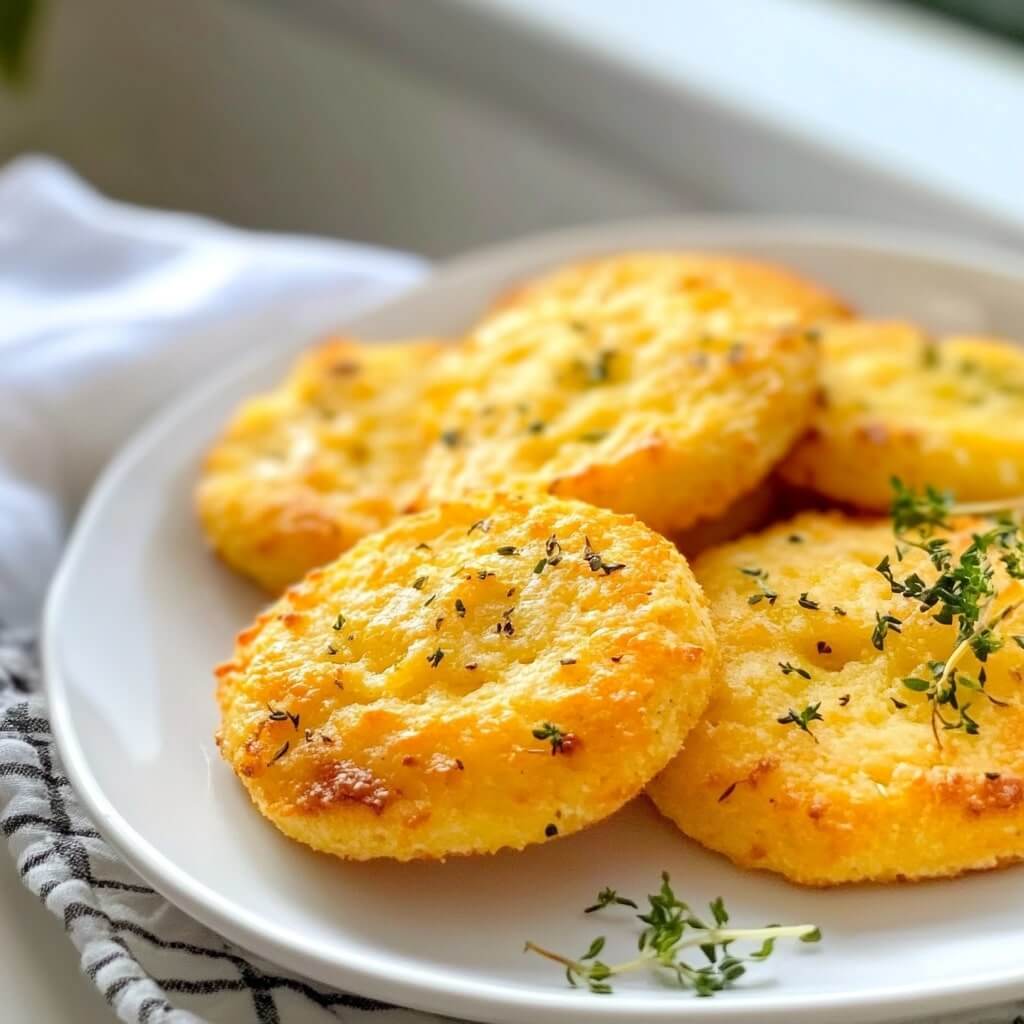 Low Carb Cheddar Garlic Biscuits