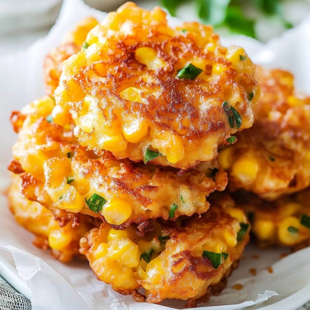 Cheesy corn fritters recipe easy