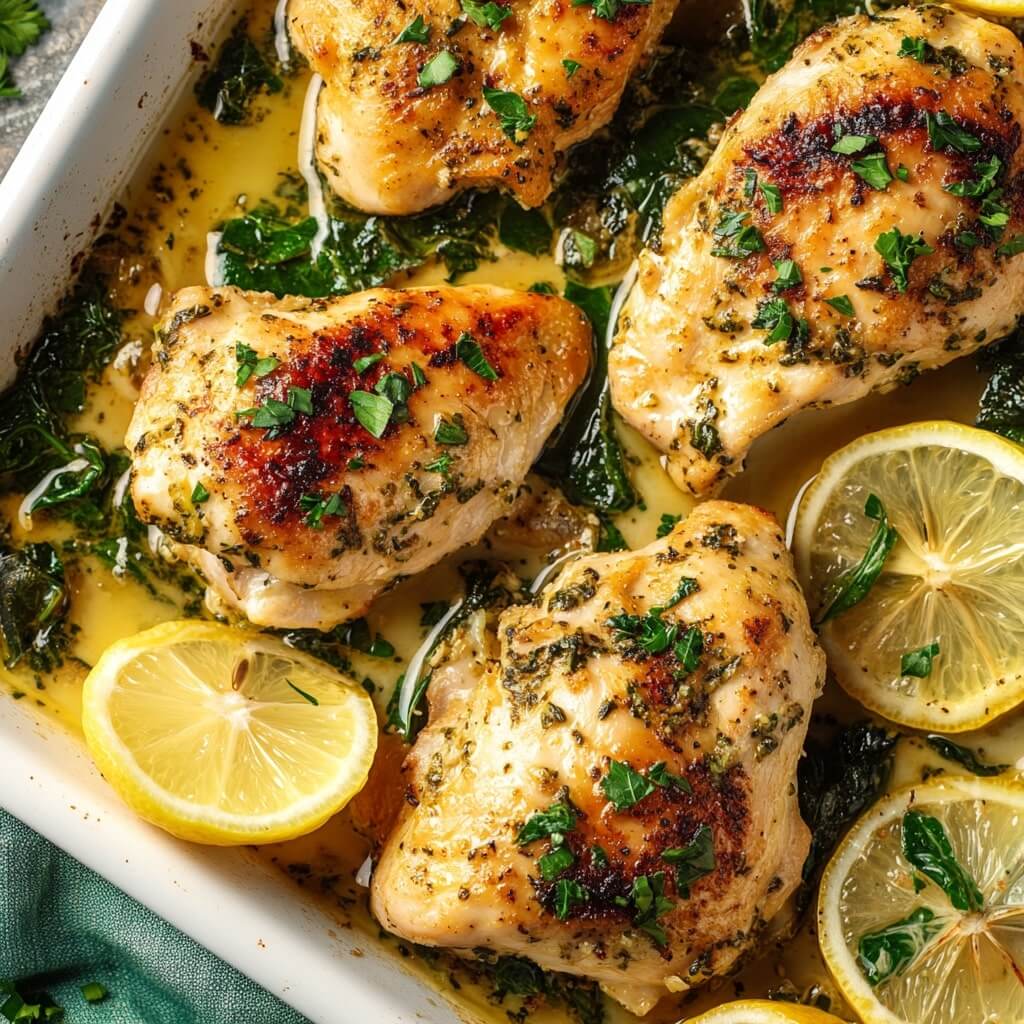 Chicken Spinach Recipes Lemon