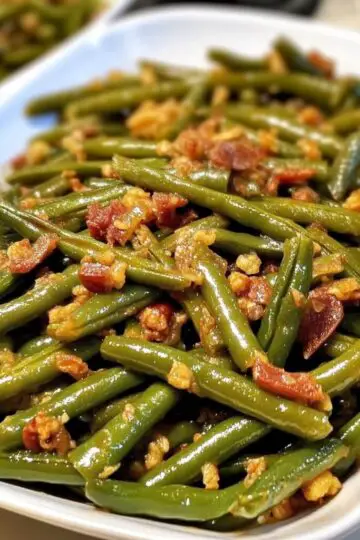 Crack Green Beans With Fresh Green Beans