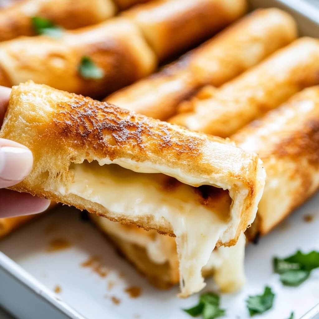 Crispy Air Fryer Grilled Cheese Roll Ups