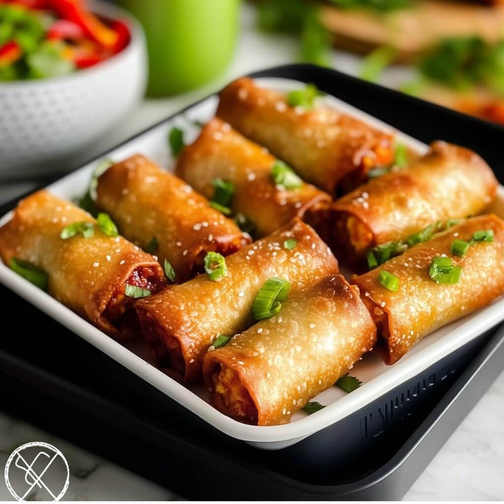 Crispy Air Fryer Taco Egg Rolls in 7 Minutes!