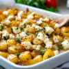 Crispy Baked Potatoes With Whipped Feta